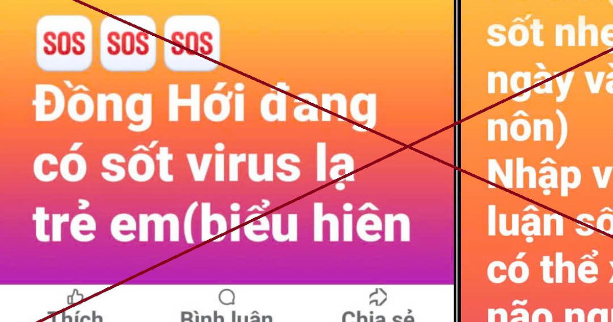 Xác minh thông tin 'virus lạ gây sốt'