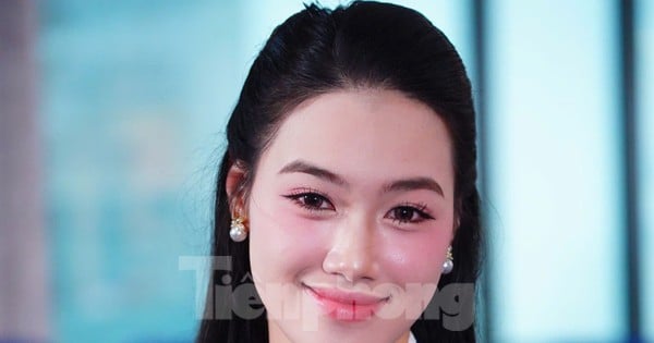 Close-up of the beauty of Miss Vietnam contestants at the Northern preliminary round