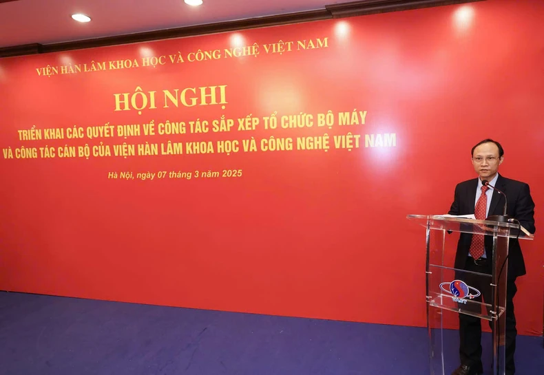 Viện Hàn lâm Khoa học và Công nghệ Việt Nam triển khai các quyết định về sắp xếp tổ chức bộ máy ảnh 1