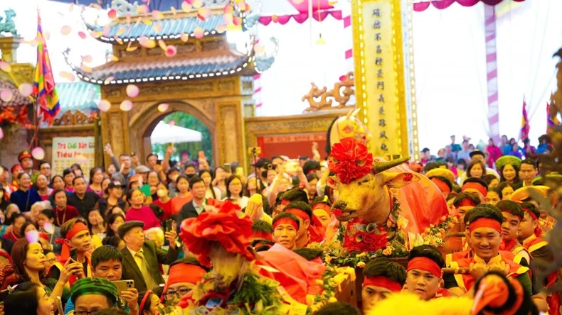 賑やかで国民的アイデンティティが豊かなバッチャン村伝統祭り（写真10）