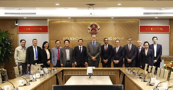 Deputy Minister Le Xuan Dinh received a delegation from the French State Electricity Group