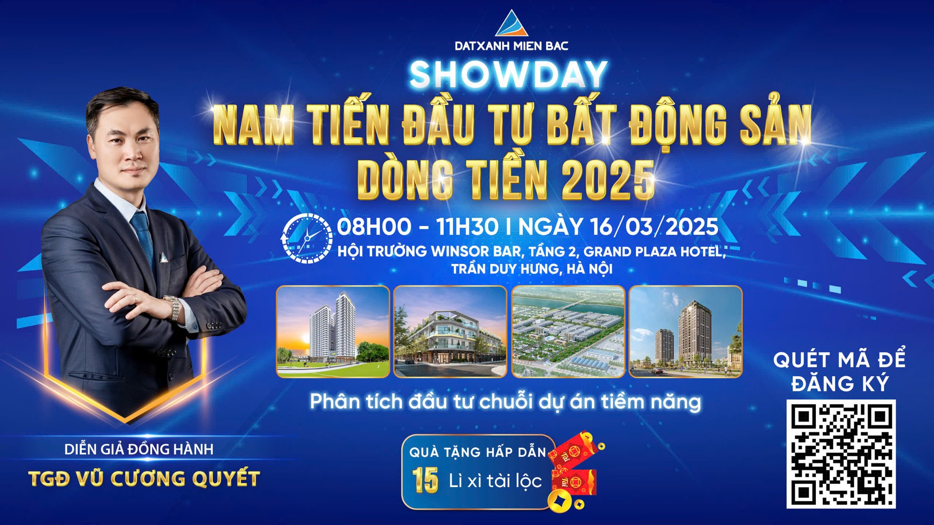 heißes Event: Dat Xanh Mien Bac organisiert Showday Nam Tien Immobilieninvestition Dong Tien 2025 im Grand Plaza Hanoi, Bild 1