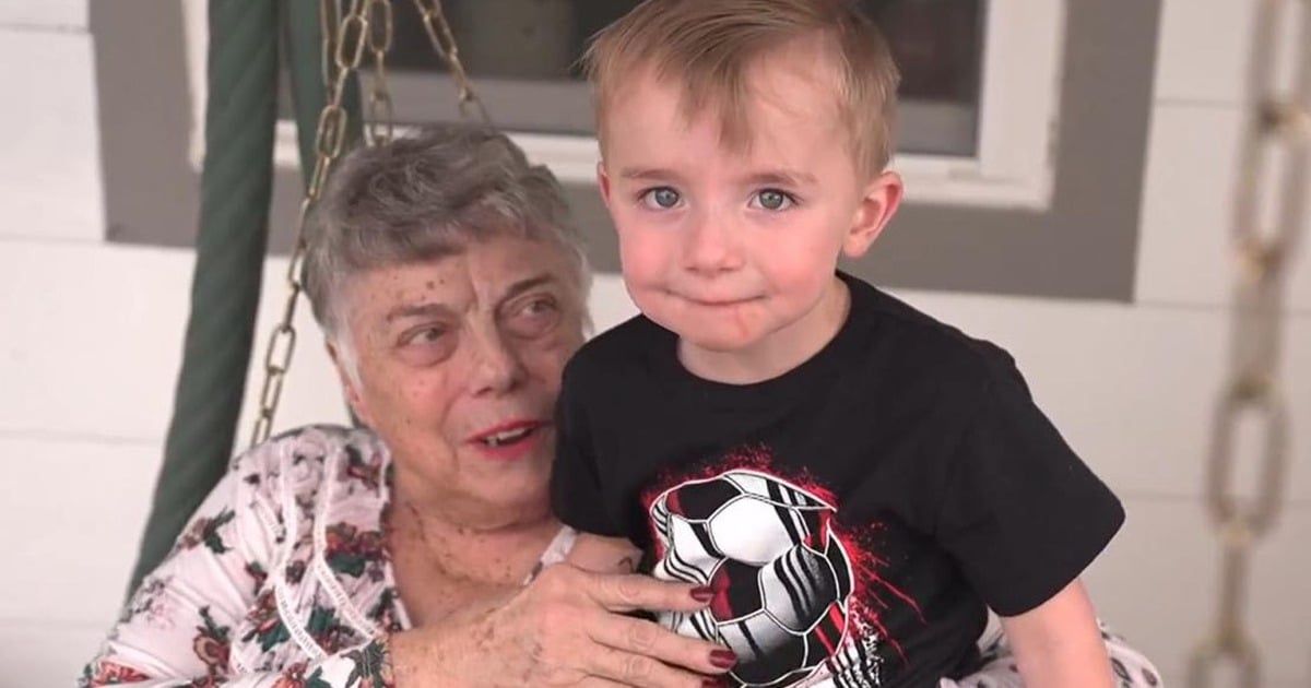 3 year old boy bravely saves his grandmother in the dark