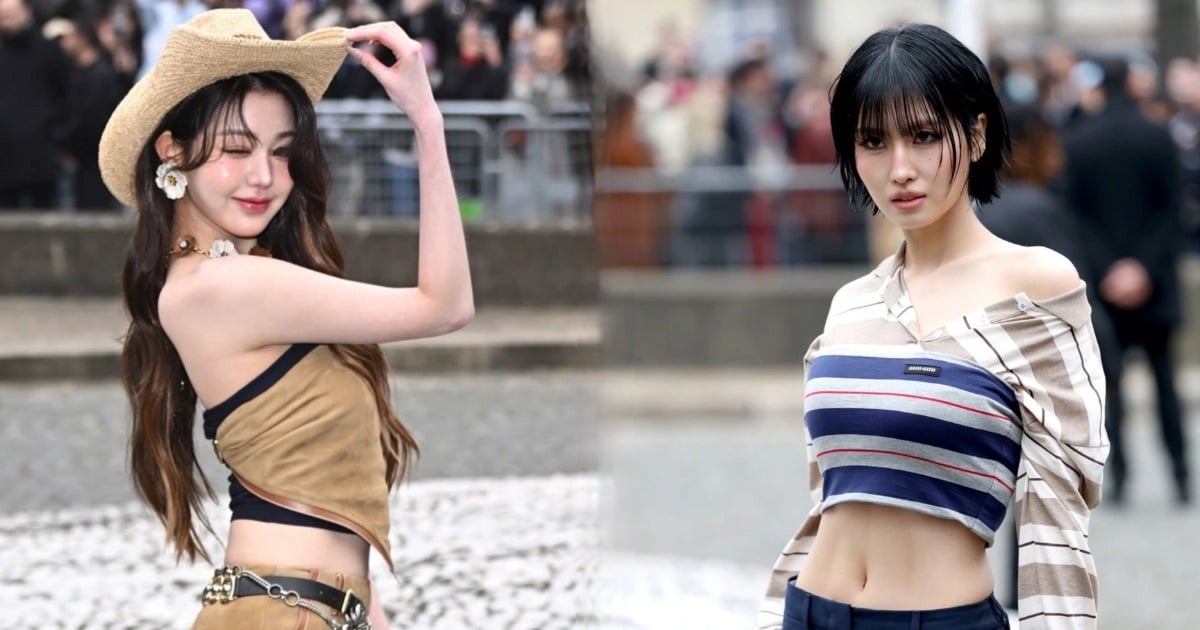 Korean beauty wears sexy cowboy outfit, showing off her toned abs