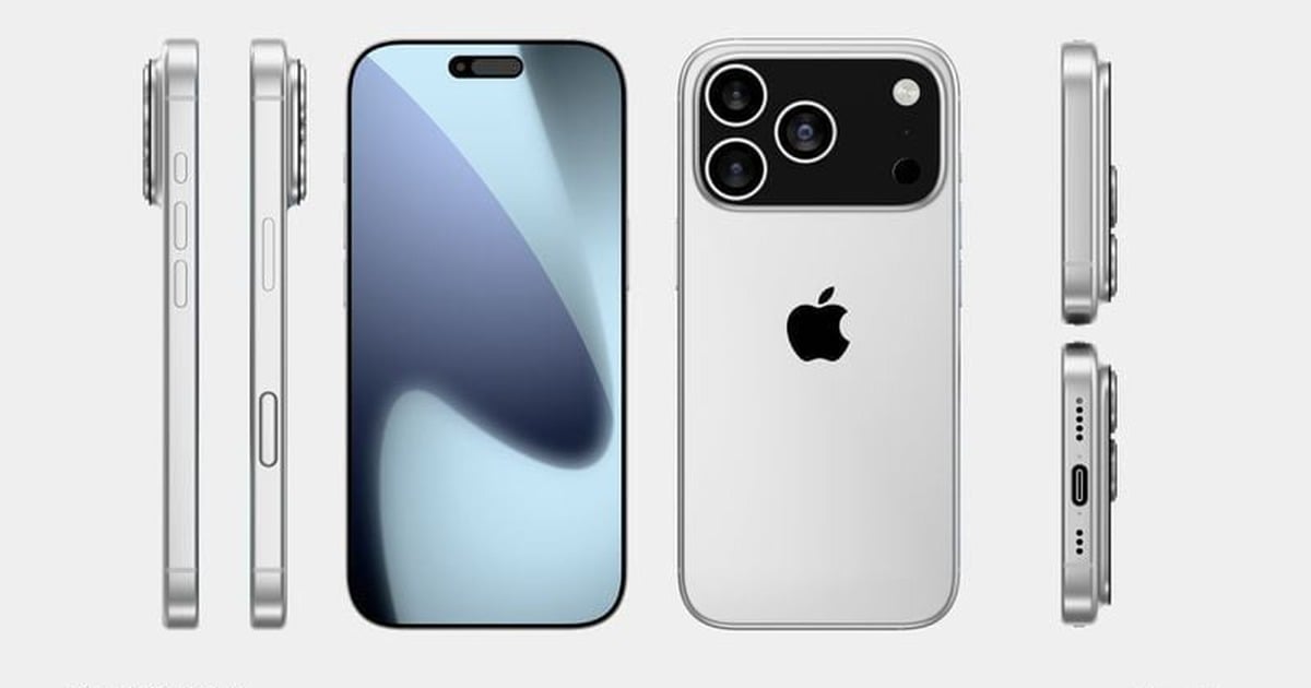 Revealing the new design of iPhone 17 Pro with 'giant' horizontal camera