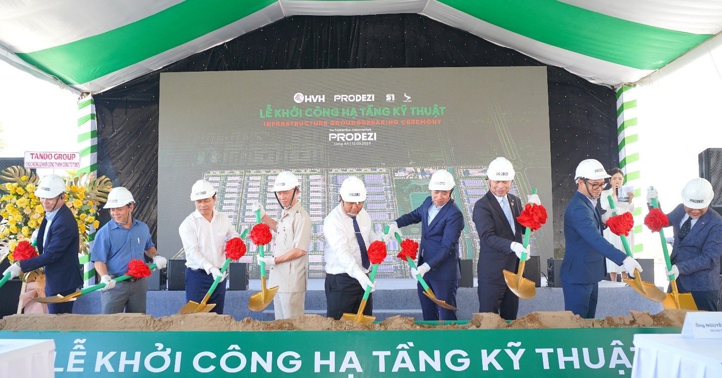 Prodezi Eco-Industrial Park Groundbreaking in Long An