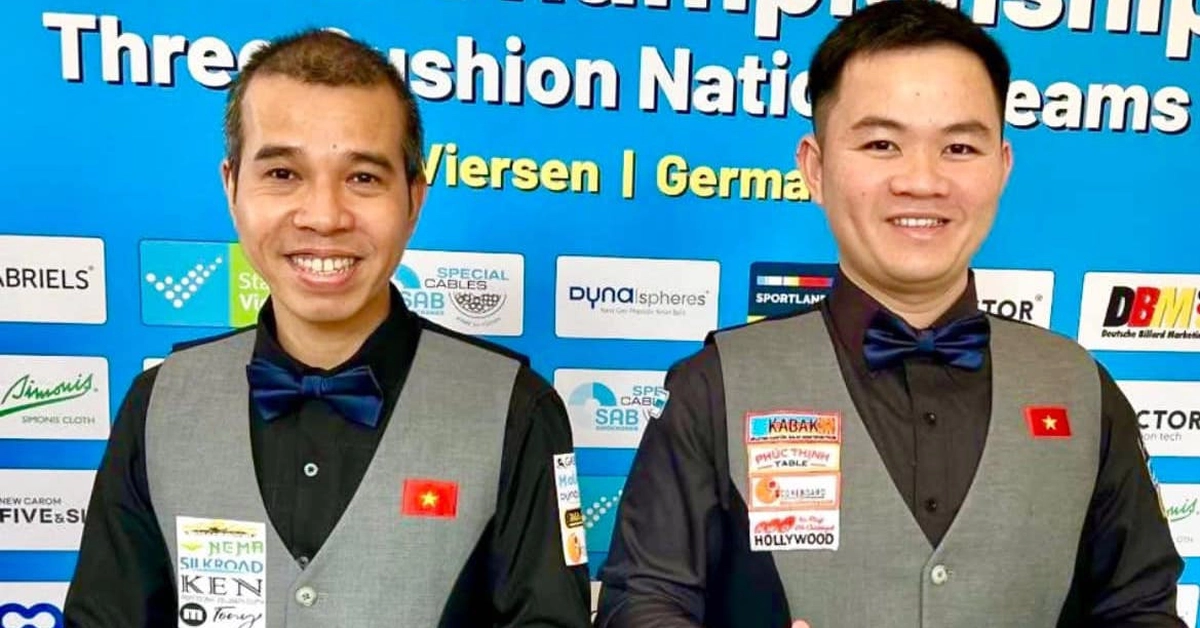 Tran Quyet Chien et Bao Phuong Vinh ont remporté une grosse victoire lors de la première journée du tournoi mondial.