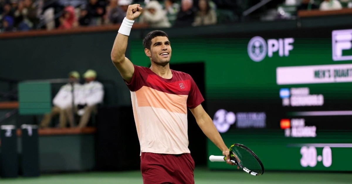 Alcaraz tiến gần tới hat-trick danh hiệu vô địch Indian Wells