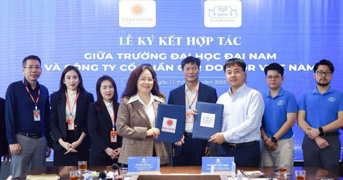 Car Doctor cooperates with Dai Nam University to support students in technology development