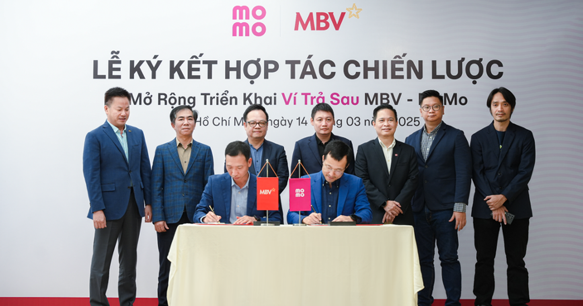 MoMo và MBV hợp tác mở rộng triển khai sản phẩm Ví Trả Sau