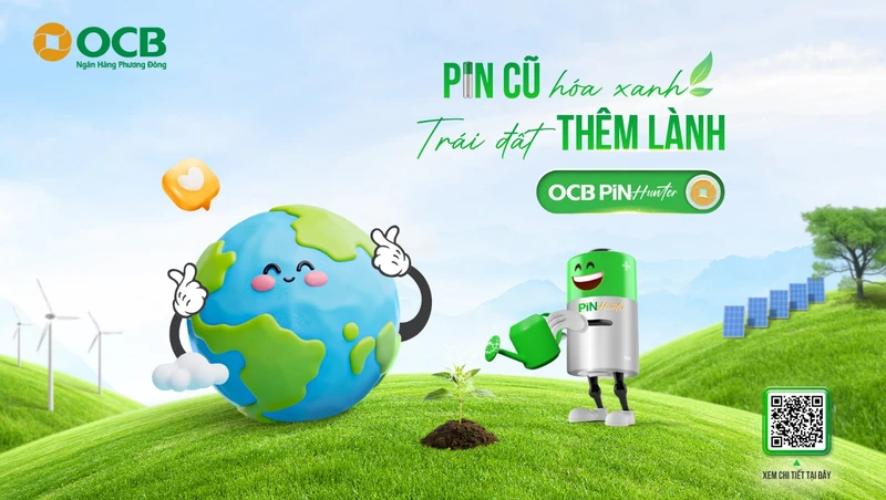 OCB triển khai chương trình thu pin cũ - đổi quà xanh