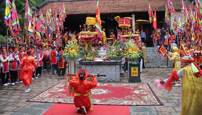 Le festival du temple de Ba Trieu aura lieu pendant 4 jours à partir du 20 mars