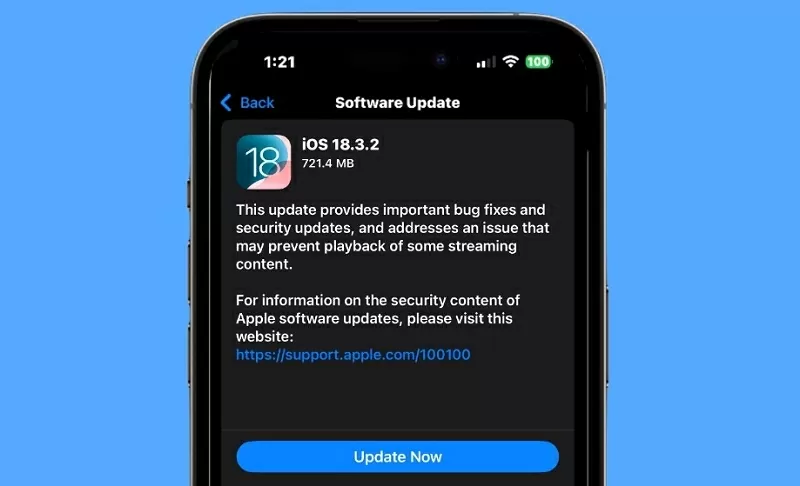 iOS 18.3.2 được Apple phát hành để vá lỗi nghiêm trọng trên iPhone