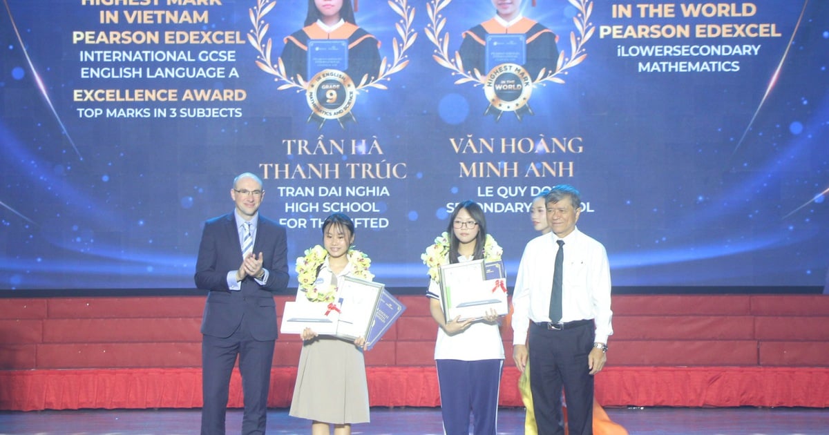 A student from Le Hong Phong High School for the Gifted achieved the highest math score in the world.