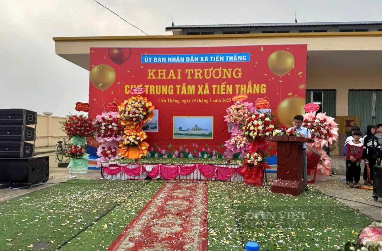 Khai trương chợ trung tâm của một xã ở Ninh Bình sau 9  bỏ hoang- Ảnh 1.