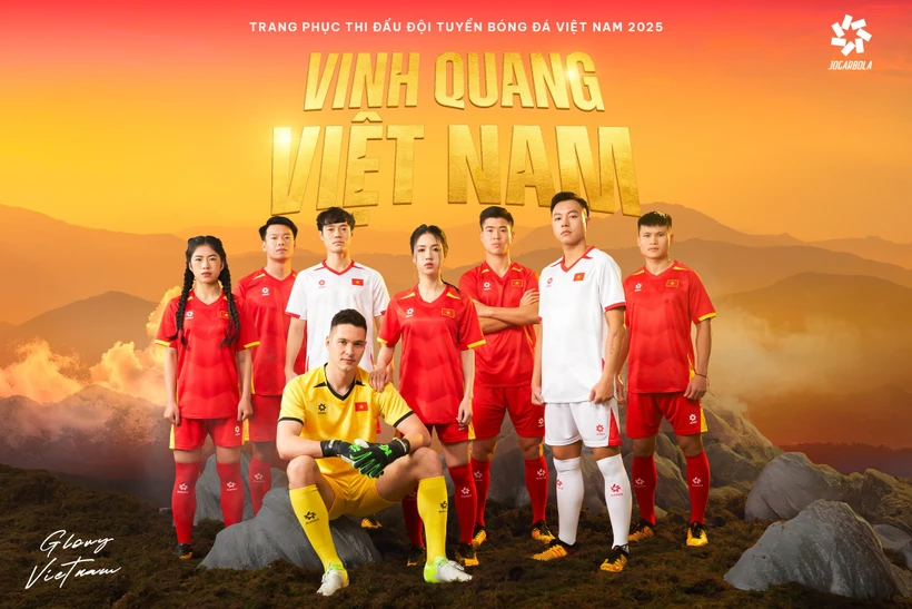 La selección nacional de Vietnam estrena nuevo uniforme antes de las eliminatorias de la Copa Asiática