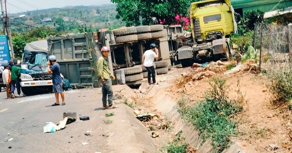 Horrible accident entre 4 voitures à Dak Nong