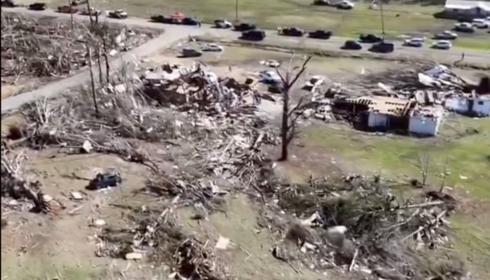 Death toll from extreme weather in US over weekend rises to 36