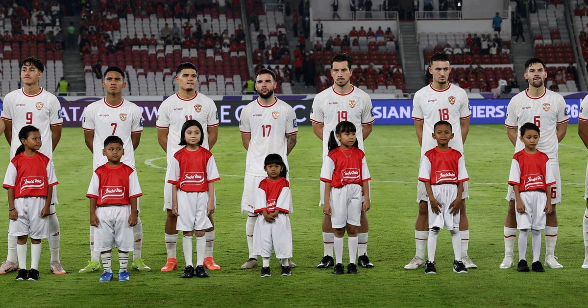 The value of naturalized players of the Indonesian national team far exceeds that of Australia