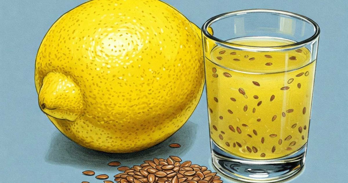 Effective weight loss formula from lemon and flaxseed