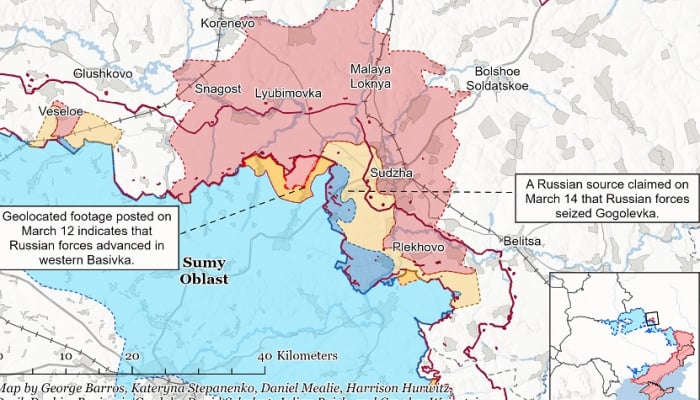 Les troupes russes repoussent les dernières forces ukrainiennes à Koursk vers la frontière.