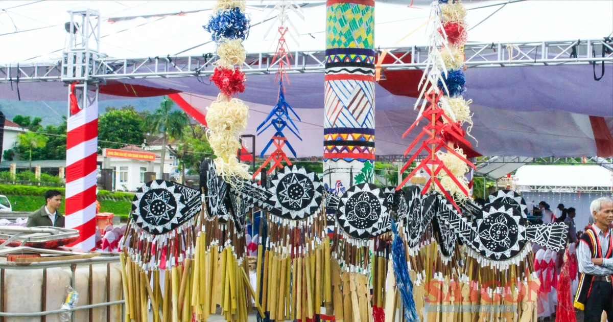 La belleza del poste en la cultura del pueblo Cor en Quang Ngai