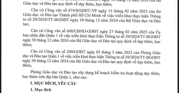 Quận 1 kiểm tra đột xuất hàng loạt trường học, trung tâm về dạy thêm, học thêm