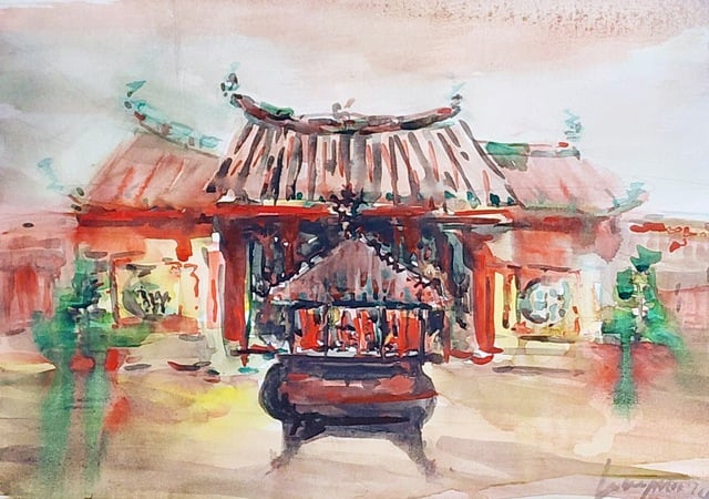 Ký họa của KTS Phùng Thế Huy