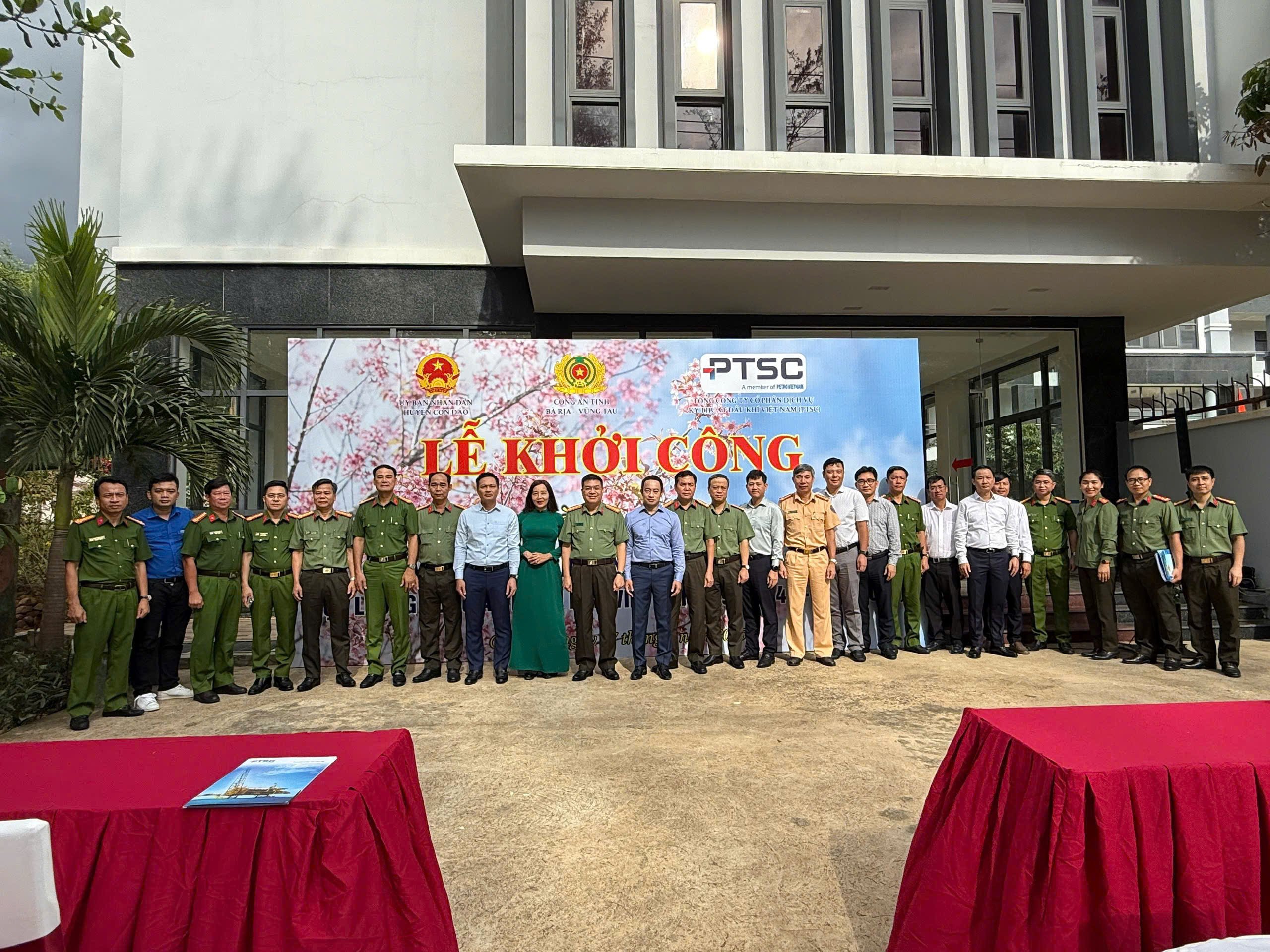 PTSC cooperates with Ba Ria - Vung Tau Provincial Police to implement social security and landscape development projects in Con Dao