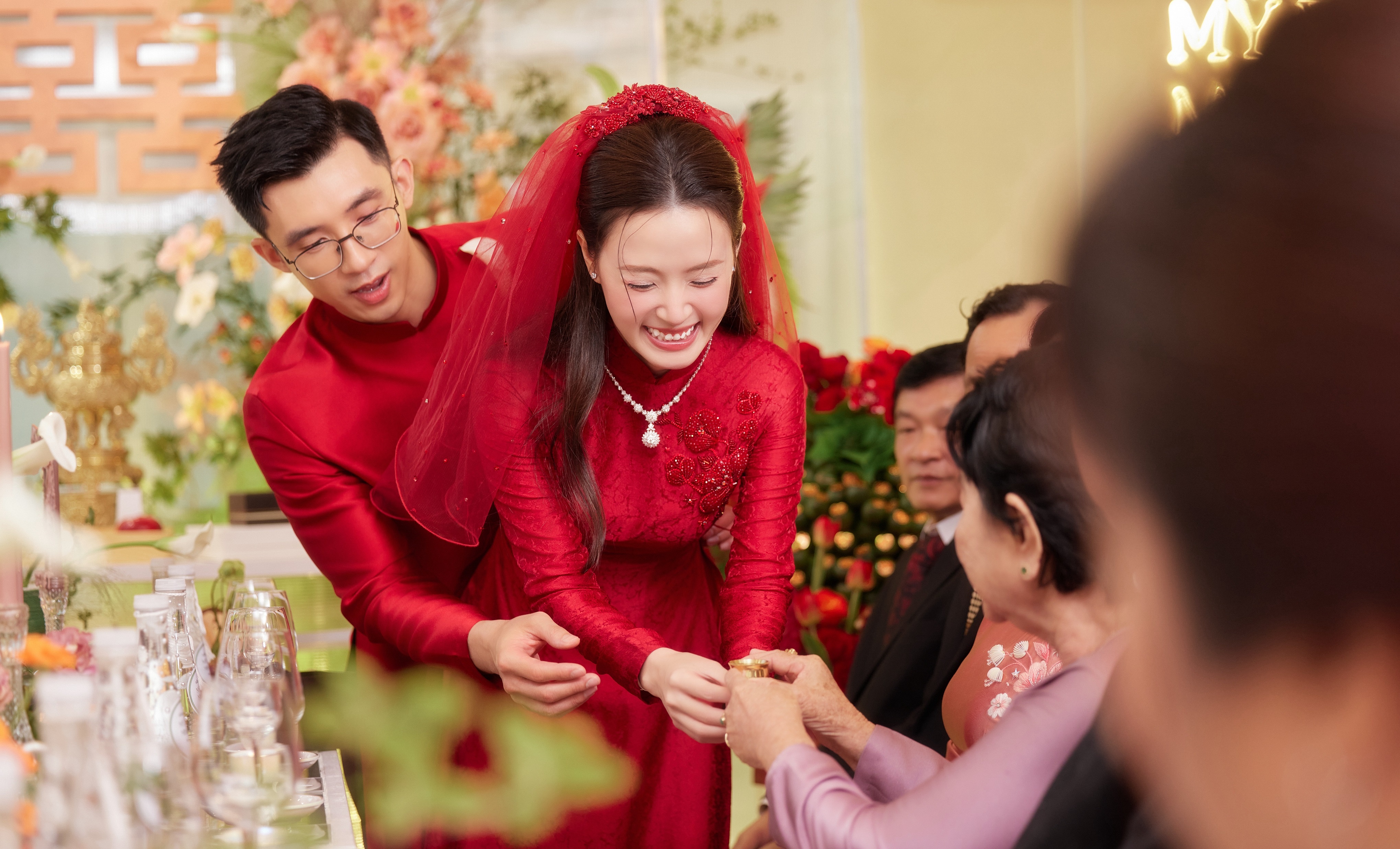 Midu,  chong midu,  thieu gia minh dat,  me chong Midu anh 2