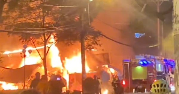 Gran incendio en el mercado de Thanh Da, distrito de Binh Thanh