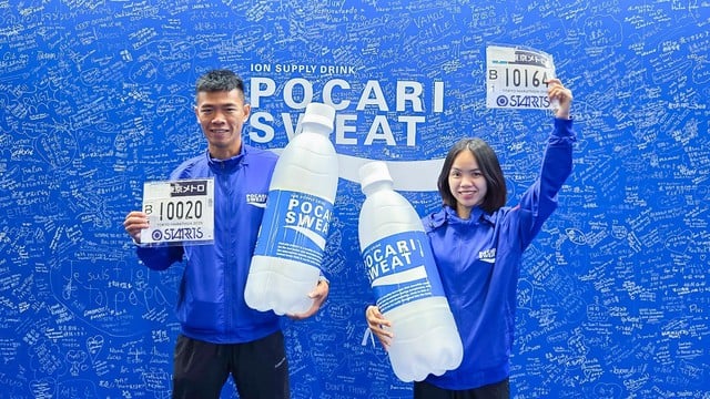 Pocari Sweat đã tiếp sức Hứa Thuận Long và Hoàng Thị Ngọc Hoa ra sao tại Tokyo? - Ảnh 1.