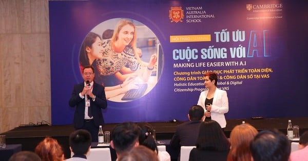 La Escuela Internacional Vietnam Australia organiza el taller "Optimizando la vida con IA" para padres.