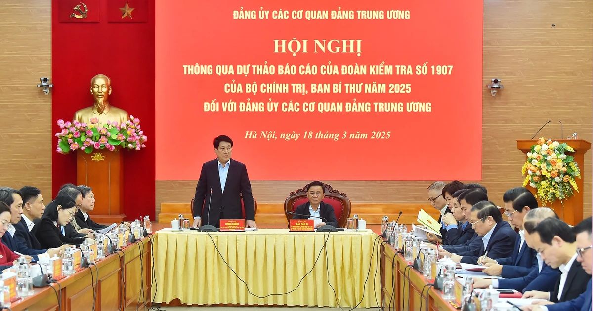 [Ảnh] Hội nghị thông qua Dự thảo Báo cáo kết quả kiểm tra đối với Đảng ủy các cơ quan Đảng Trung ương