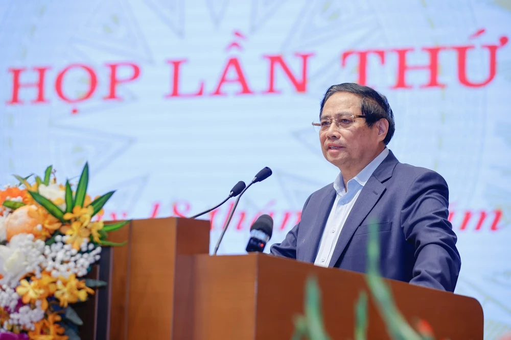 Le Premier ministre Pham Minh Chinh a prononcé le discours d'ouverture de la première réunion du Comité directeur du gouvernement sur la science, la technologie, l'innovation, la transformation numérique et le projet 06.