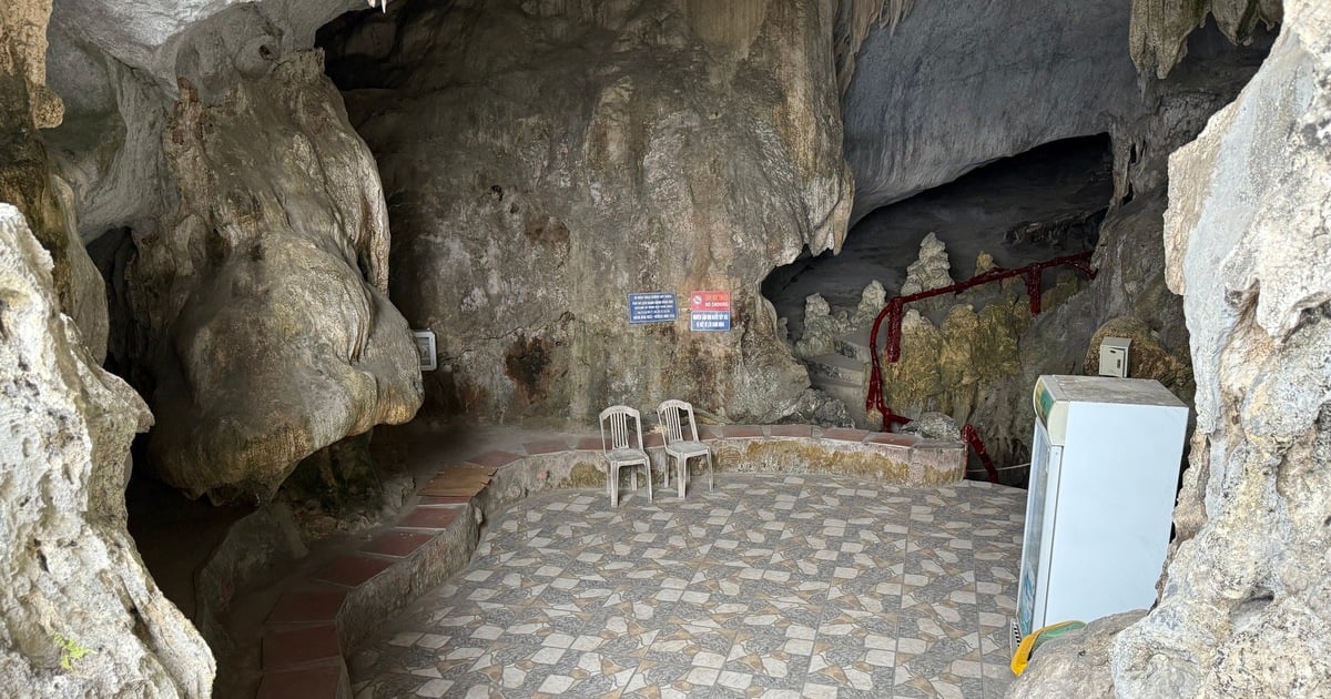 Desgarrador: Una cueva en la bahía de Bai Tu Long se convierte en un restaurante gracias al hormigón