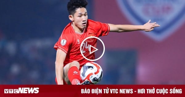 Close-up of Hai Long's beautiful free kick, Vietnam team takes the lead against Cambodia