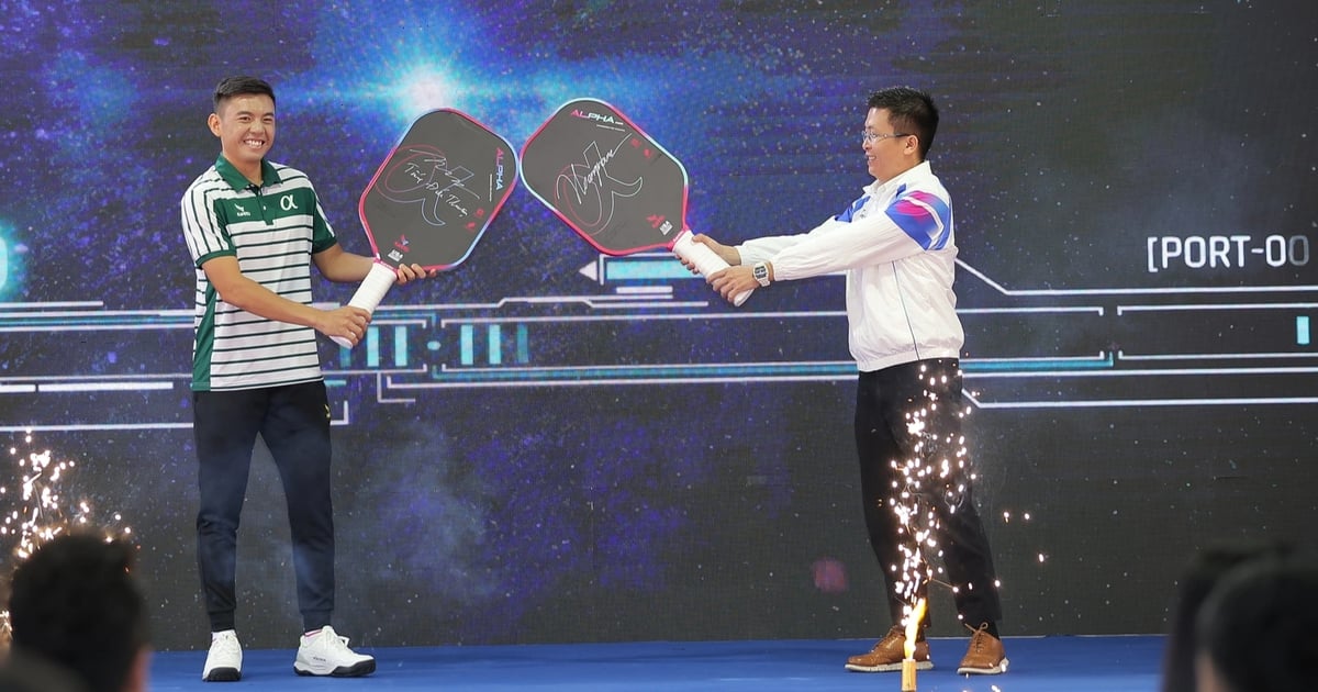 Tennis player Ly Hoang Nam affirms his outstanding talent in the new sport of pickleball.