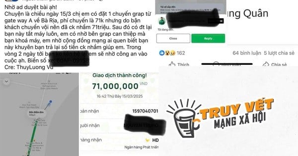 Ich habe versehentlich 71 Millionen VND über Grab überwiesen und kann den Fahrer derzeit nicht kontaktieren.