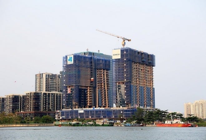 Construction site at Thu Thiem New Urban Area, Thu Duc City. (Photo: Hong Dat/VNA)