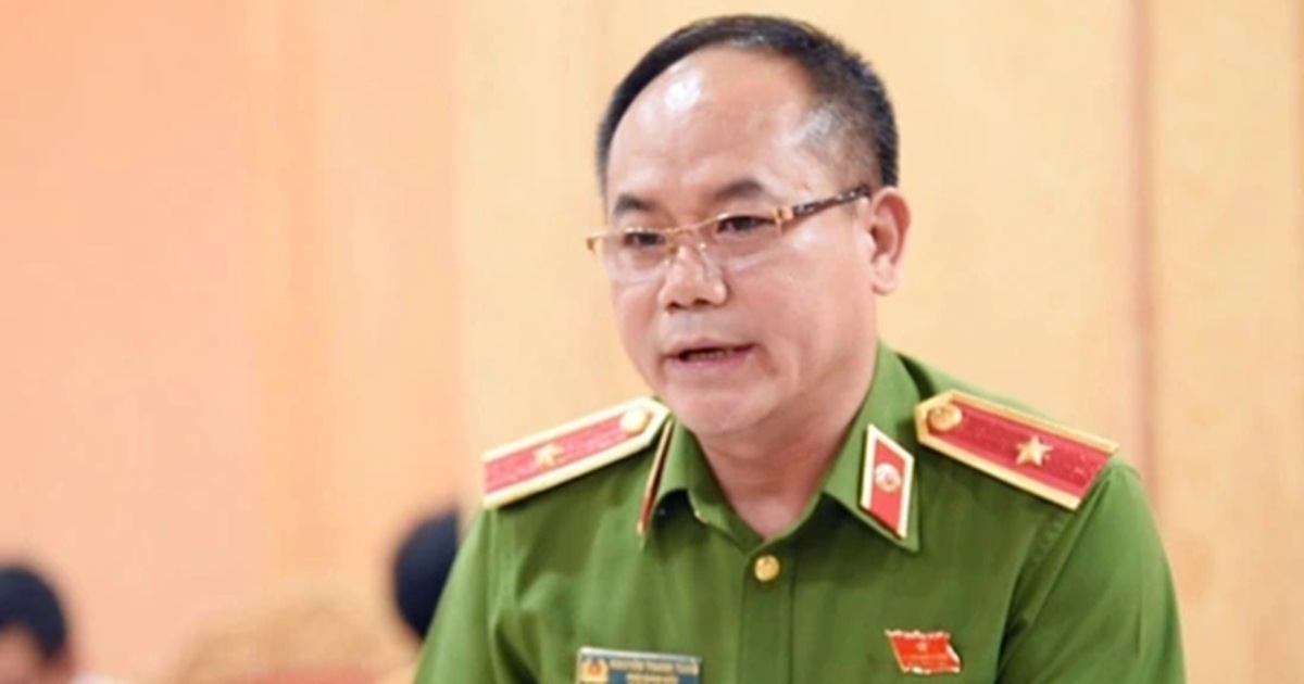 Generalmajor Nguyen Thanh Tung leitet die Polizei der Stadt Hanoi