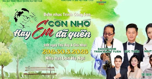 Music night "Do you still remember or have you forgotten" commemorates the 24th death anniversary of musician Trinh Cong Son