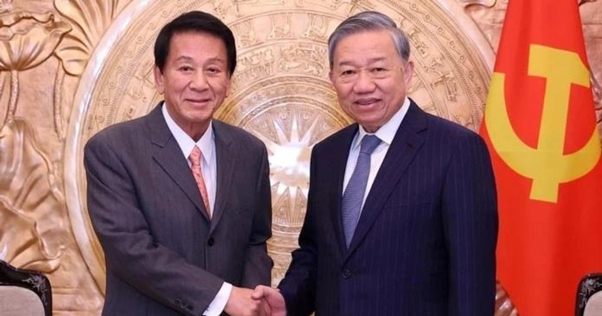 Le secrétaire général To Lam reçoit l'ancien ambassadeur spécial Vietnam-Japon