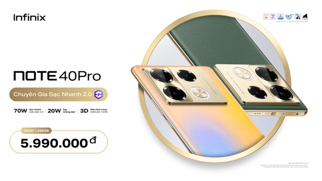 Infinix NOTE 40 Pro lanzado: el único en el segmento con carga rápida de 70W, carga inalámbrica de 20W, pantalla curva 3D Amoled de 120Hz foto 1