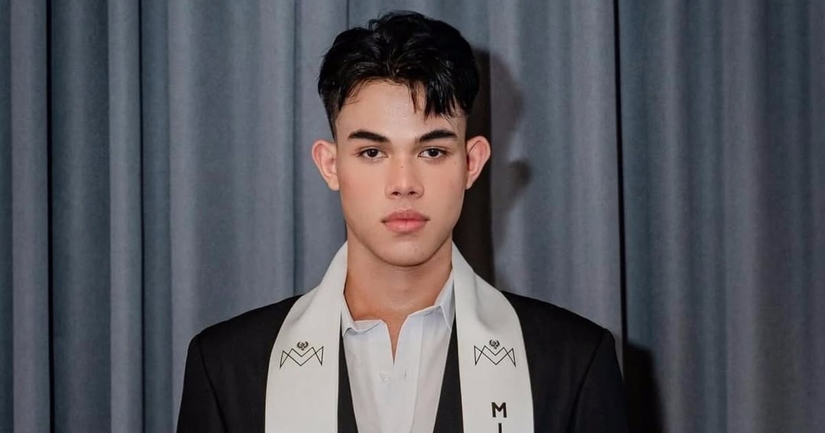 The appearance of the model who holds the title of Mister Cambodia