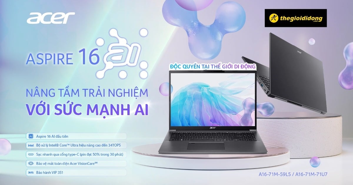 Acer Aspire 16 AI: ยกระดับประสบการณ์ของคุณด้วยพลังของ AI