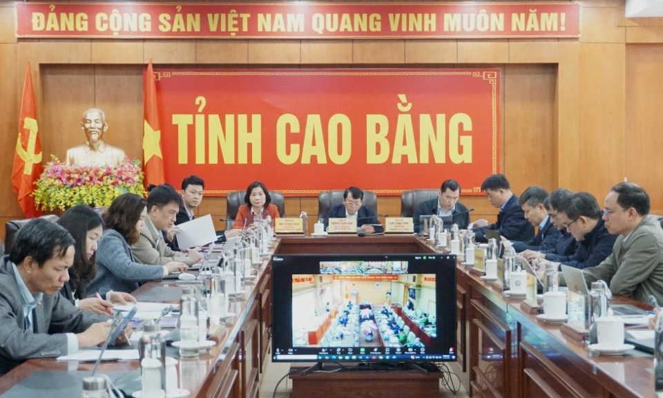 Government members' working delegation worked online with 3 provinces: Cao Bang, Bac Ninh, Lang Son