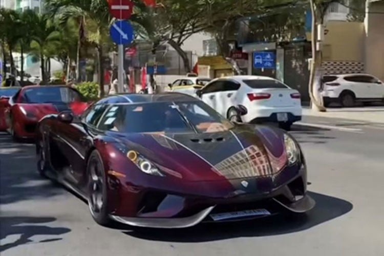 "Inspecting" the supercar fleet worth nearly 400 billion of Hoang Kim Khanh in Da Nang