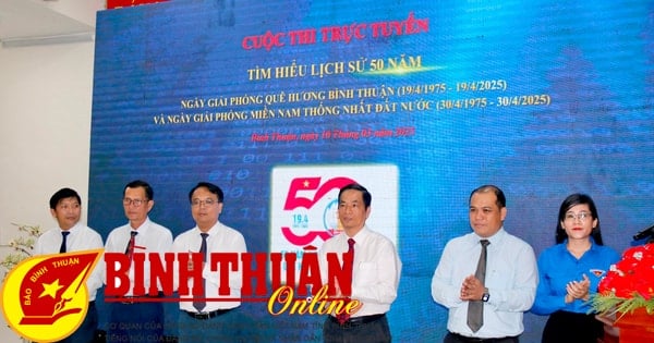 Phát động cuộc thi trực tuyến Tìm hiểu lịch sử 50 năm giải phóng quê hương Bình Thuận