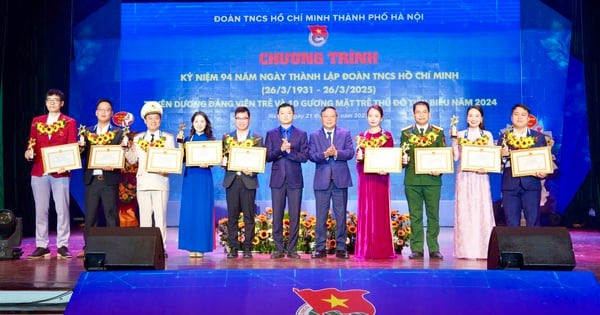 Tuyên dương 91 đảng viên trẻ và 10 gương mặt trẻ Thủ đô tiêu biểu năm 2024